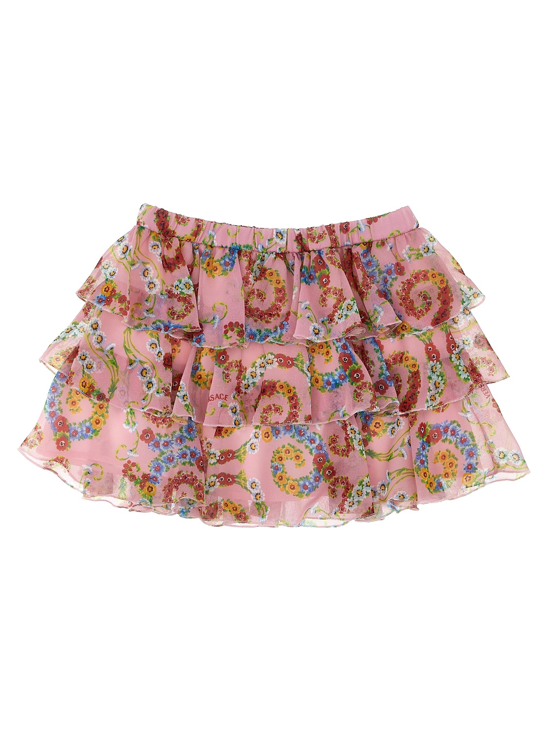 

Юбка 'Geo Poly Barocco Flower' Versace Kids, мультиколор