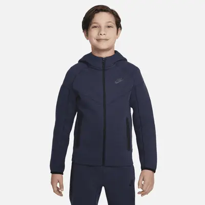 

Худи Nike Sportswear Tech Fleece, цвет Obsidian Heather/Black/Black
