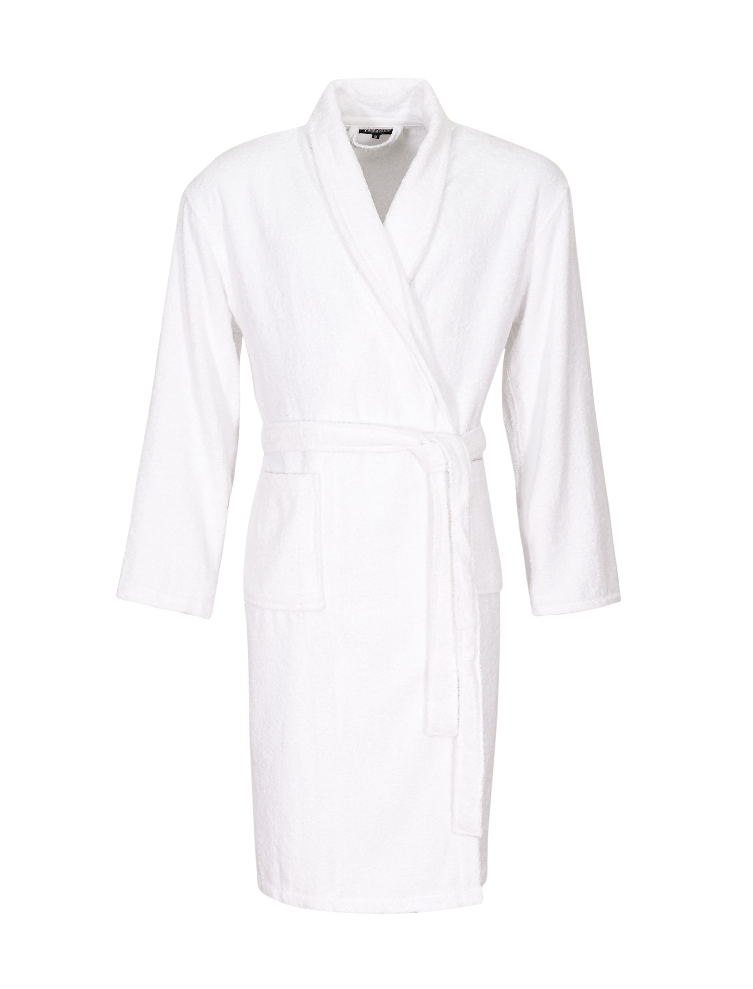 

Loungeable Длинный банный халат в белом цвете