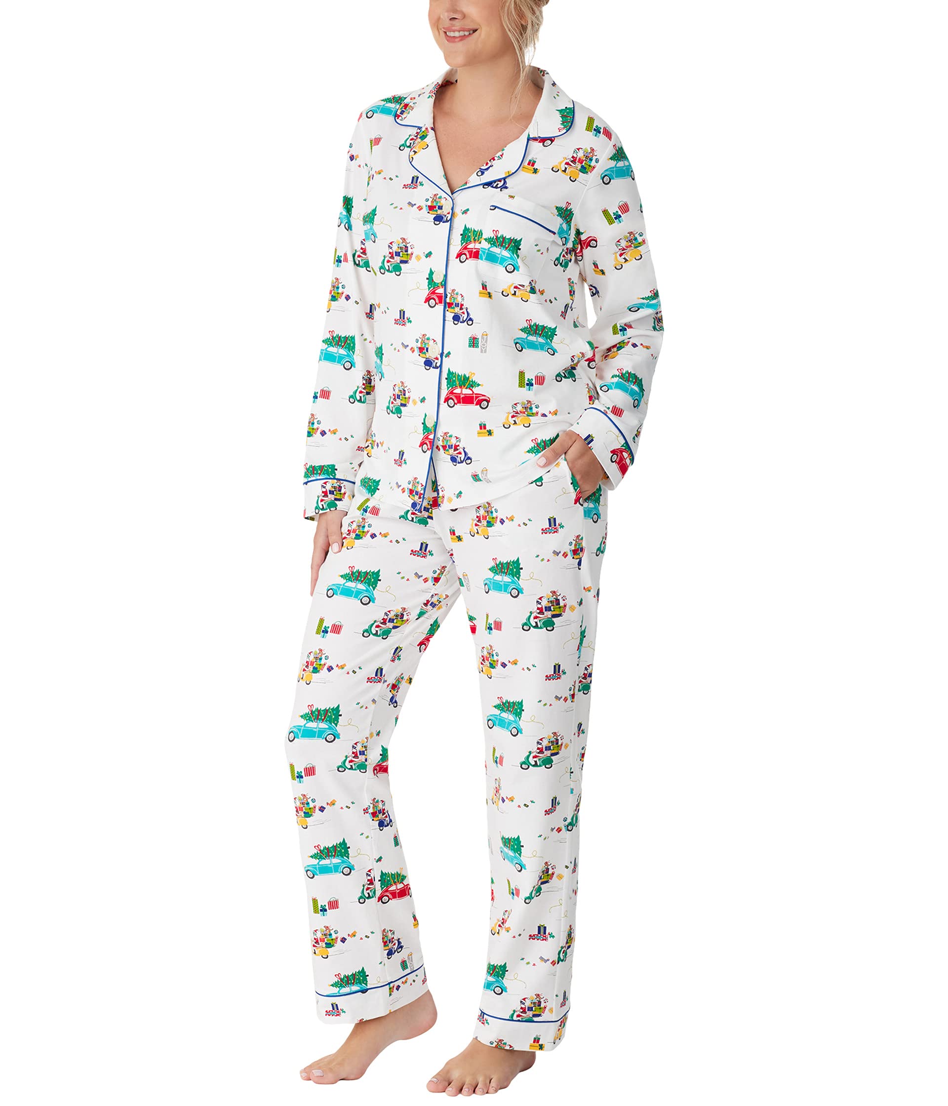 

Пижама Bedhead PJs Organic Cotton Long Sleeve Classic Pj Set, Holiday Rush