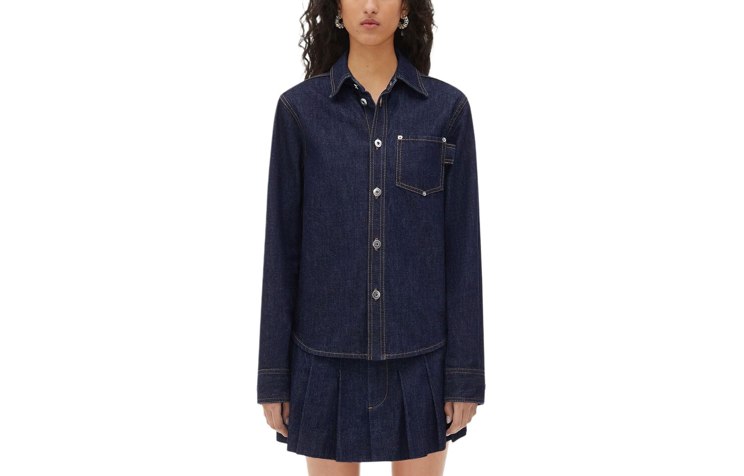 

Джинсовая куртка женская индиго Bottega Veneta