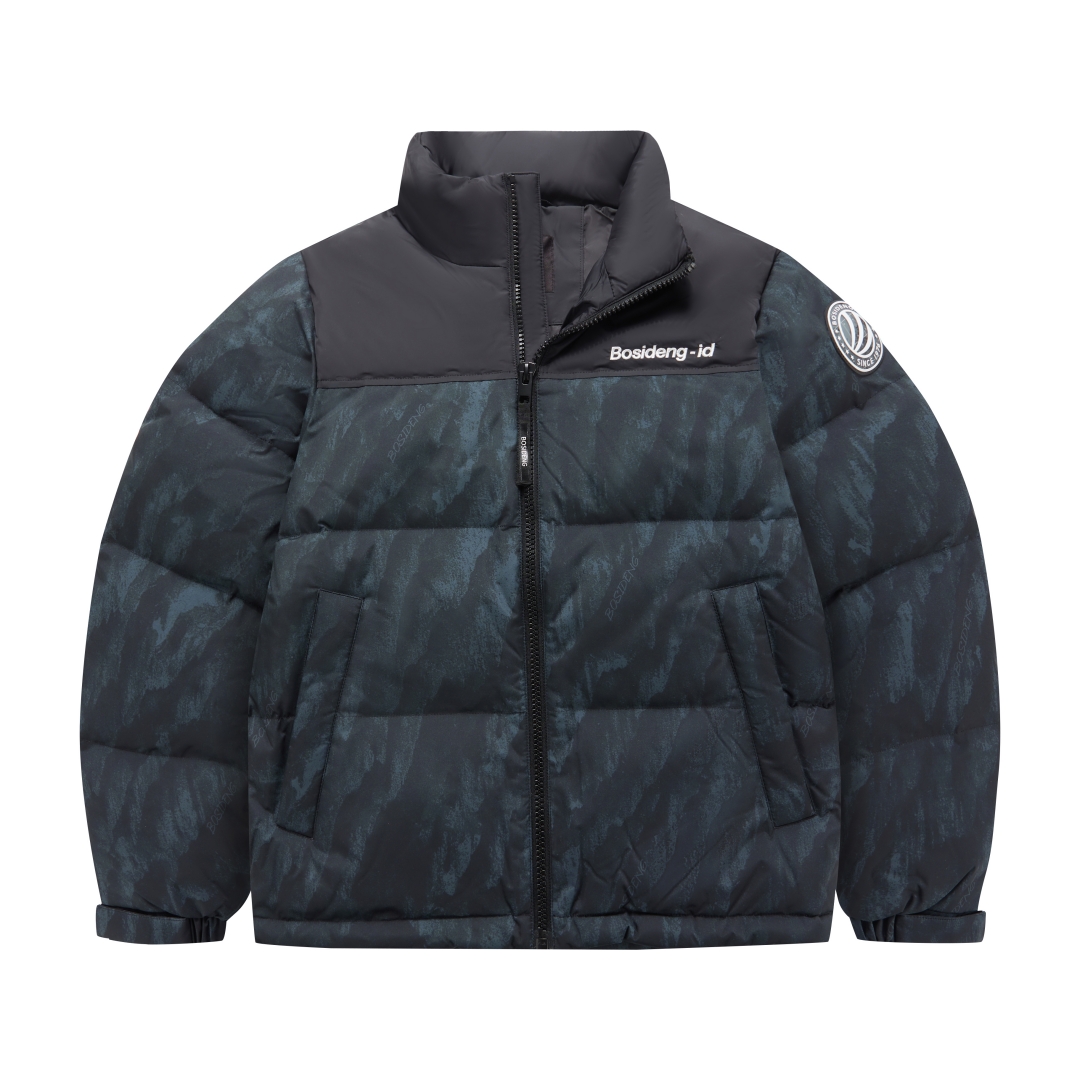 

BOSIDENG Модная спортивная коллекция пуховик унисекс, Deep Gray Snow Mountains 9W34