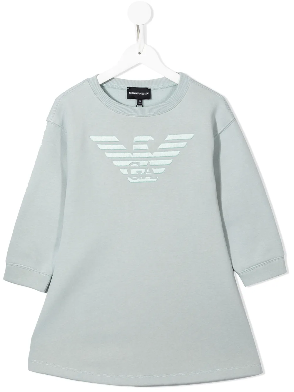 

Платье с логотипом Emporio Armani Kids, зеленый