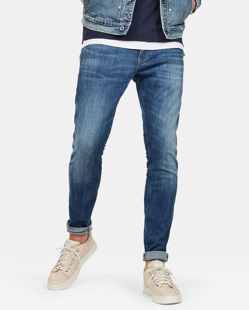 

Мужские синие джинсы скинни Revend G-Star Raw, синий