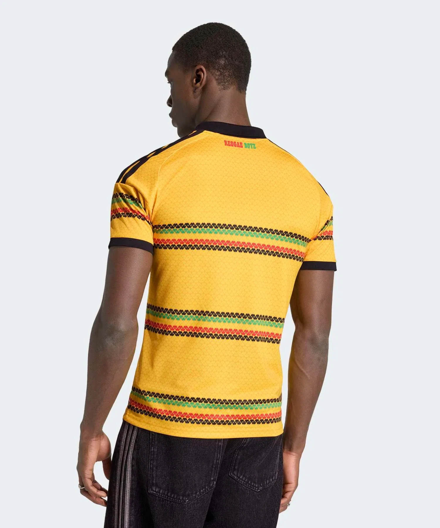 Мужская футболка Adidas Jamaica 26 × Bob Marley домашняя, жёлтая — фото 2