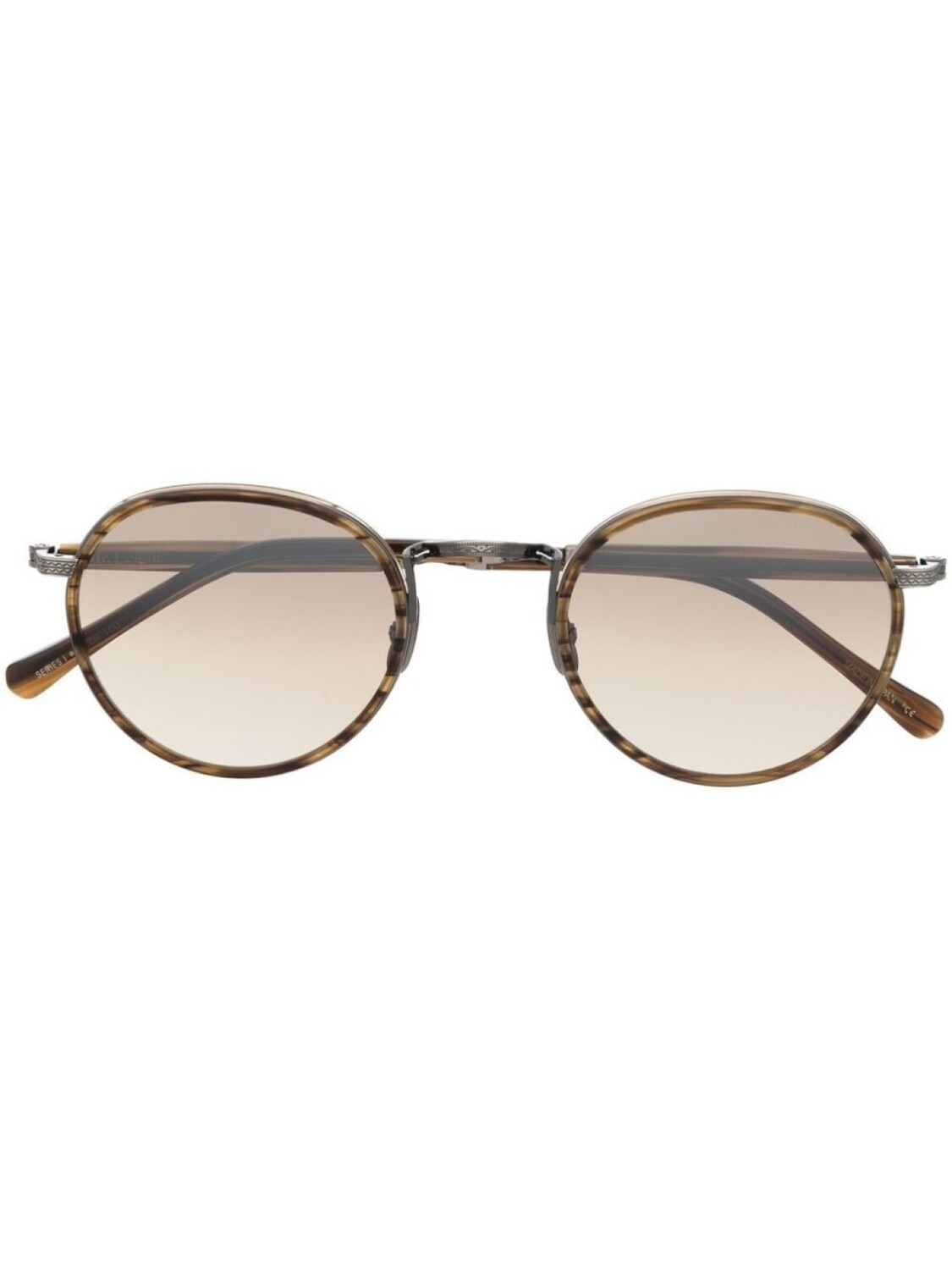 

Garrett Leight солнцезащитные очки в круглой оправе, коричневый