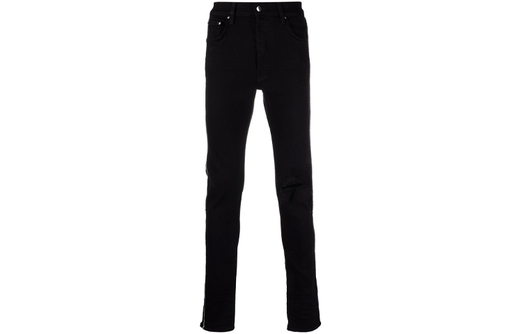 

Кристальные джинсы с отделкой AMIRI, черные