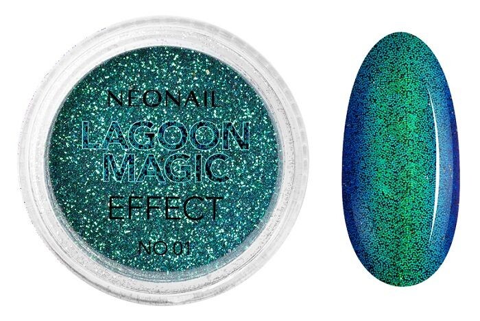 

Neonail Lagoon Magic Effect 01 порошок для ногтей, 2 g