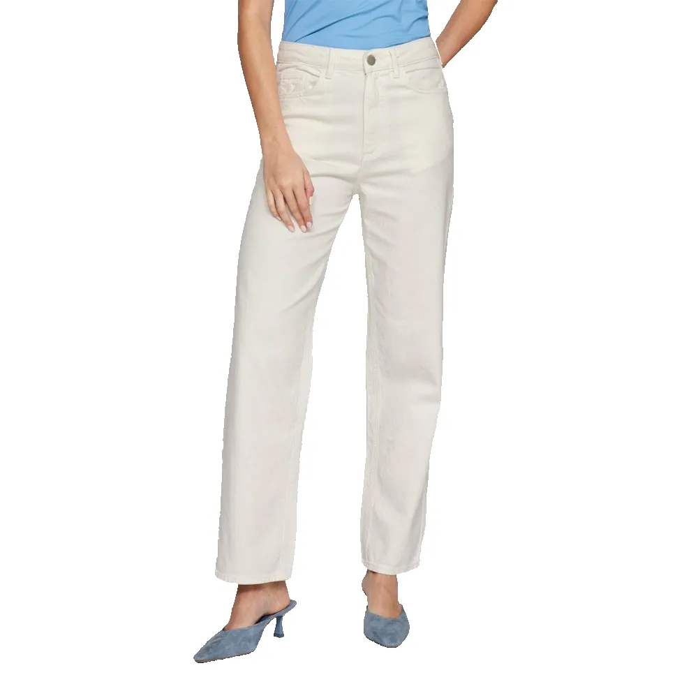 

Джинсы Vila Kelly Jaf Straight Fit high waist, бежевый