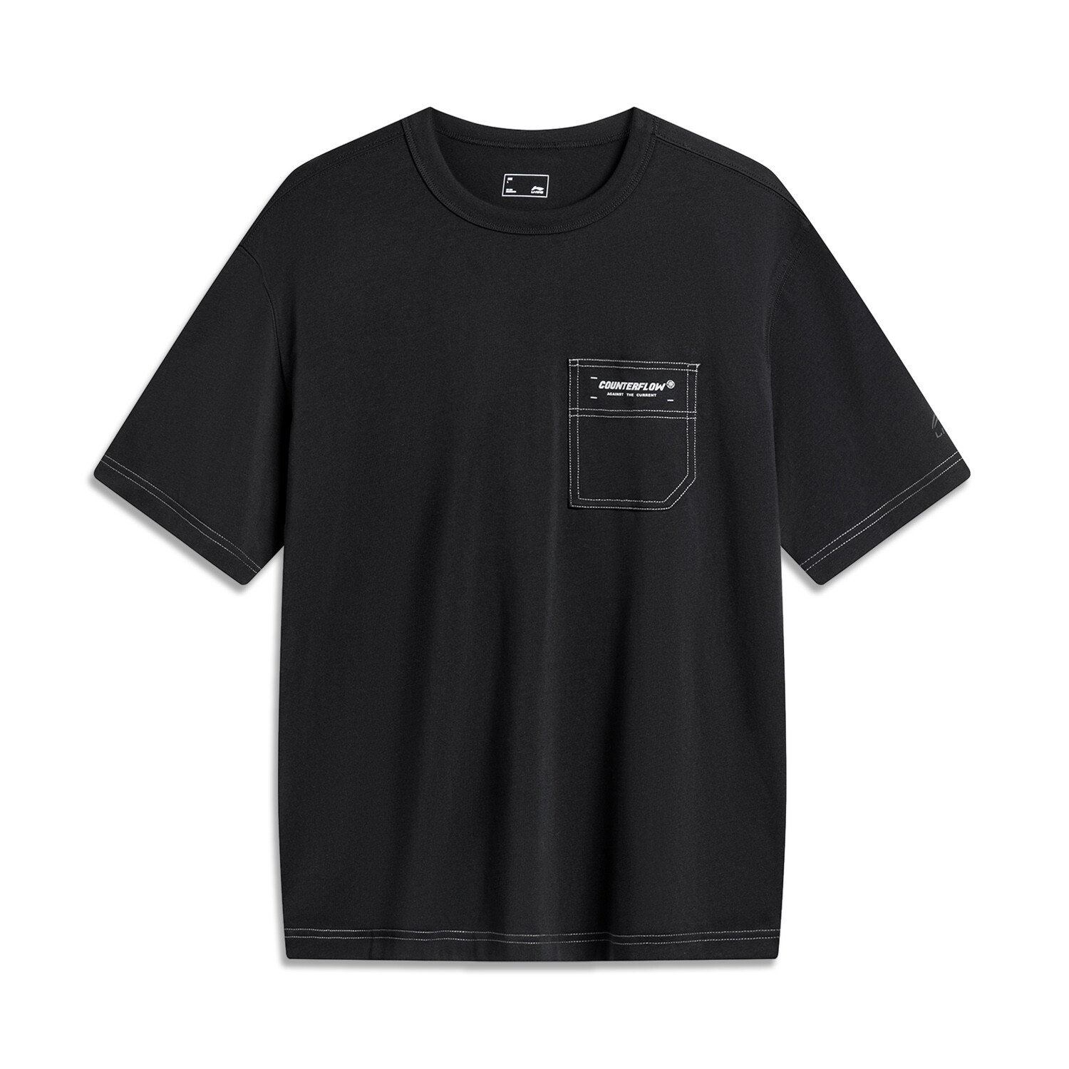 

Футболка мужская черная Lining, черный