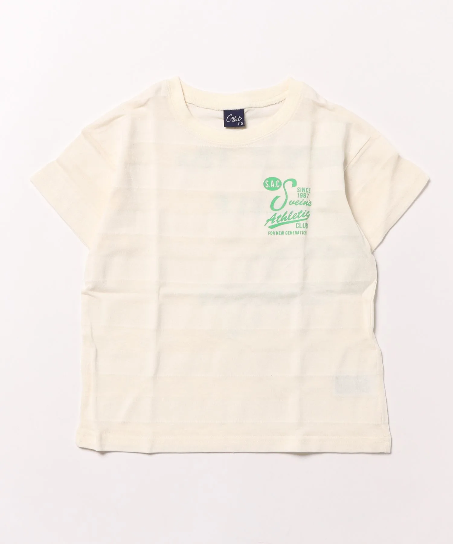 Детская футболка с логотипом Crescent Off White