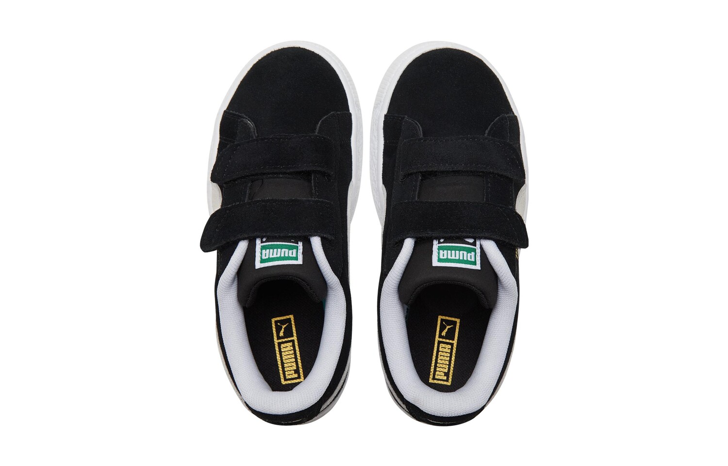 Детские замшевые кроссовки для крикета Puma Kids, Black and White — фото 2