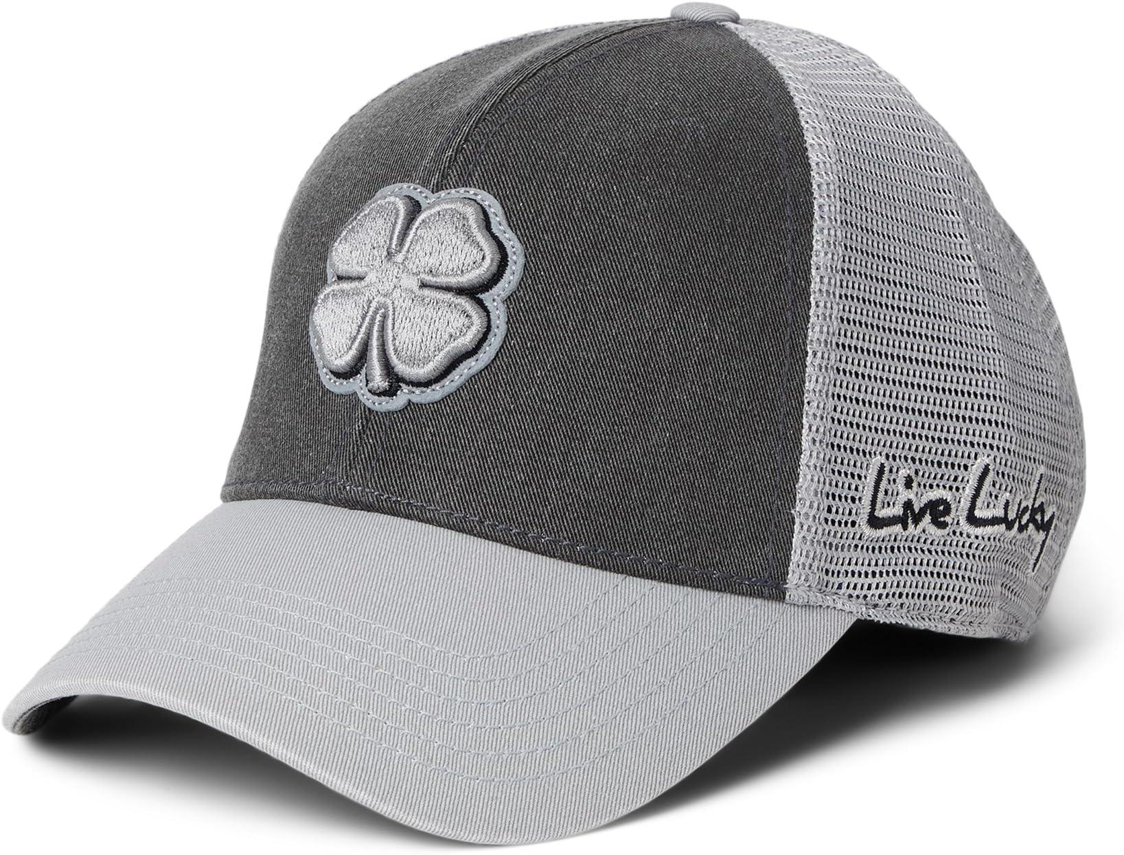 

Бейсболка Black Clover Two Tone Vintage 35 Adjustable Hat, цвет Black Hat/3d Grey Clover/Black Trim Felt Patch