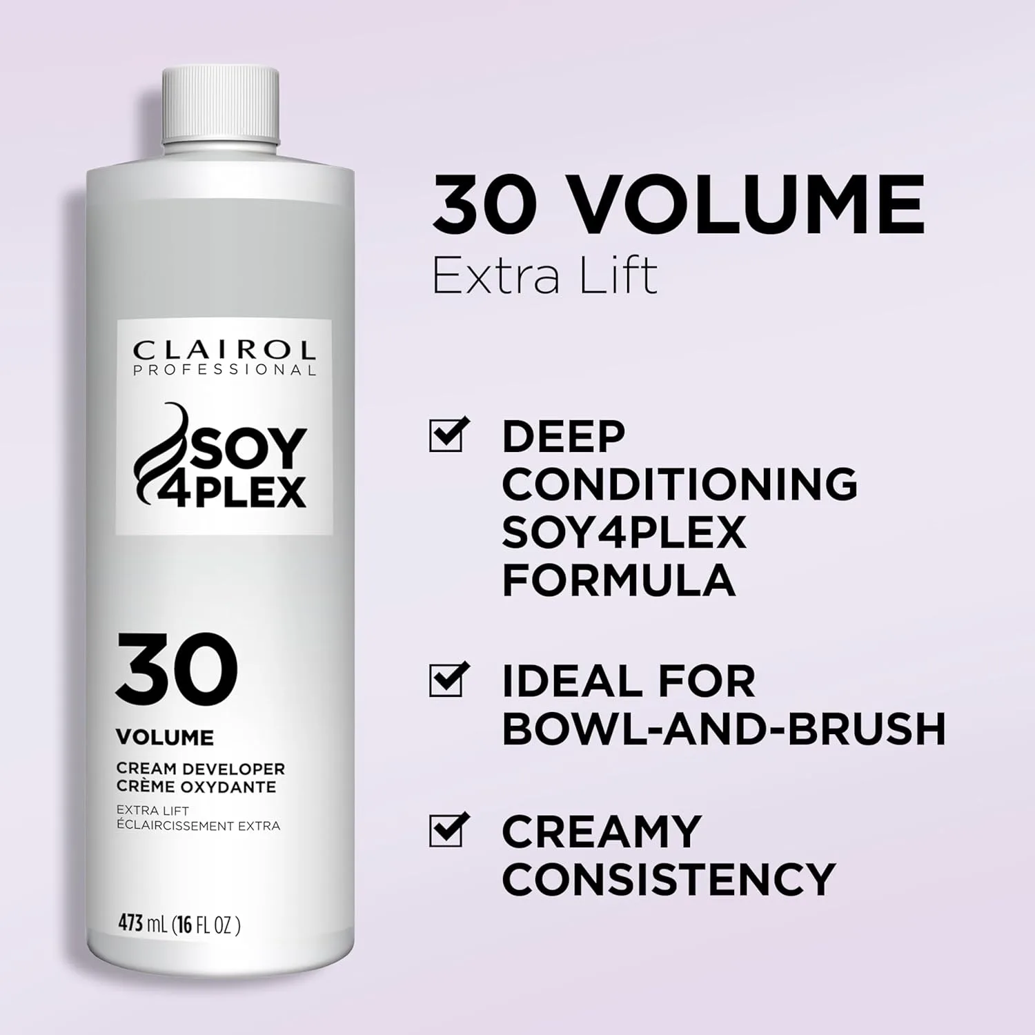 Окислитель для волос Clairol Professional Crème Permanente 30 volume, 473 мл (16 унций). Упаковка может отличаться. 453.60 г (1 шт.), Crème 30 Volume, 16 oz — фото 3