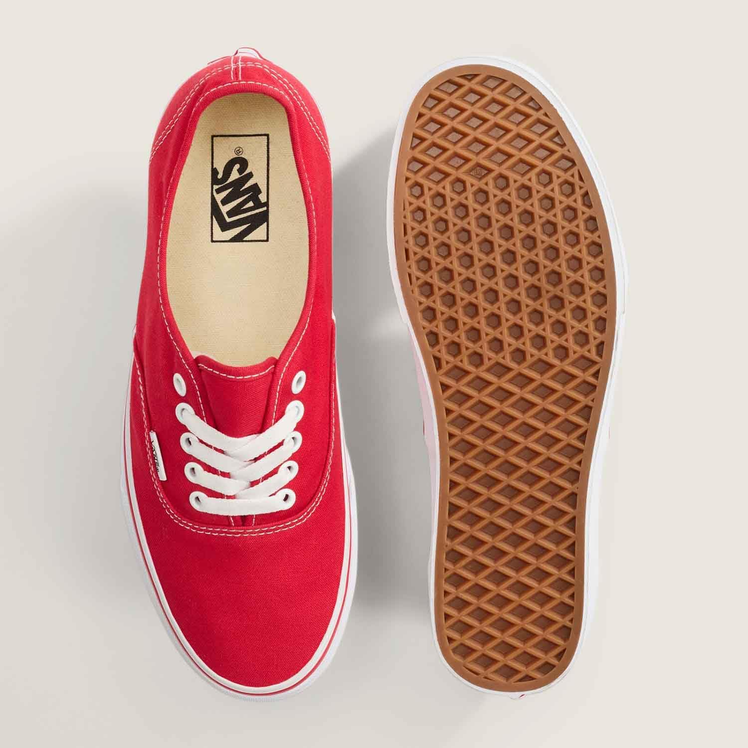 Кроссовки Vans Authentic для мужчин и женщин, красный — фото 3