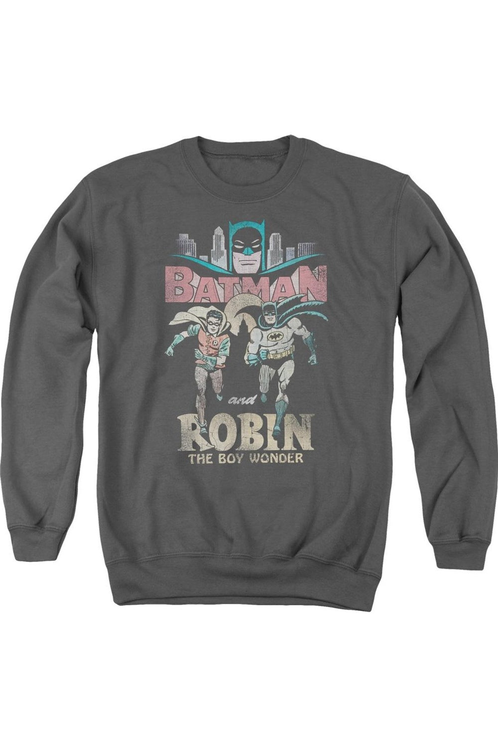 

Толстовка Batman Classic Tv Classic Duo для взрослых с круглым вырезом Gildan, цвет charcoal
