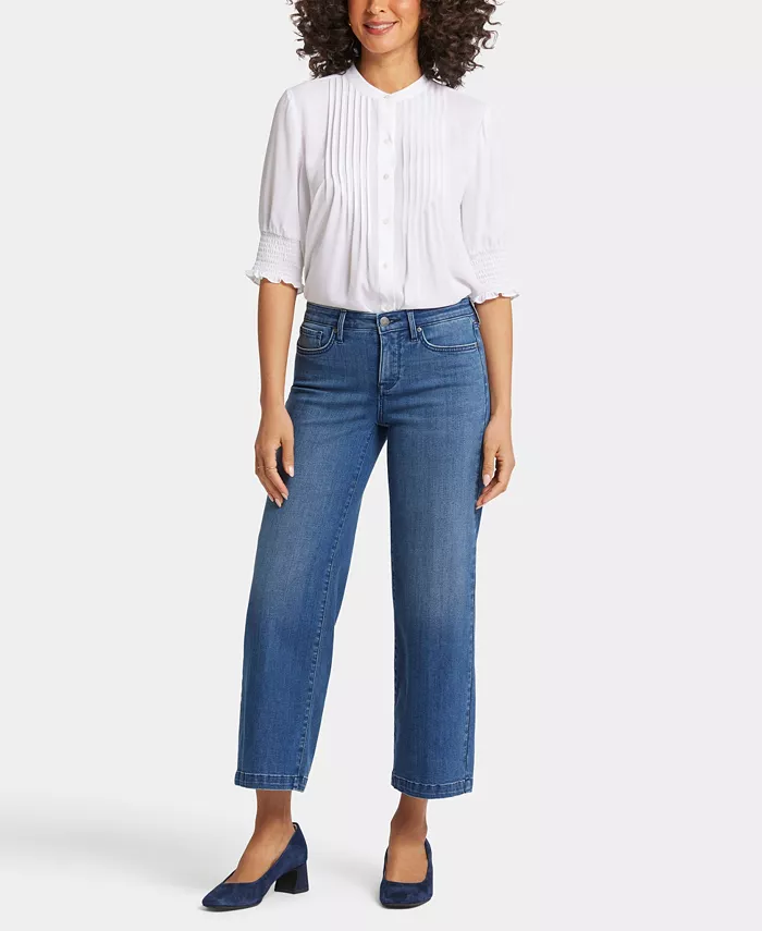 

Женские джинсы Teresa с широкими штанинами до щиколотки NYDJ, синий