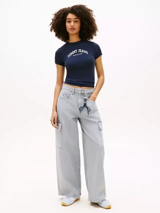 Футболка Tommy Jeans Slim Fit Tommy Hilfiger, Dark Blue — фото 2