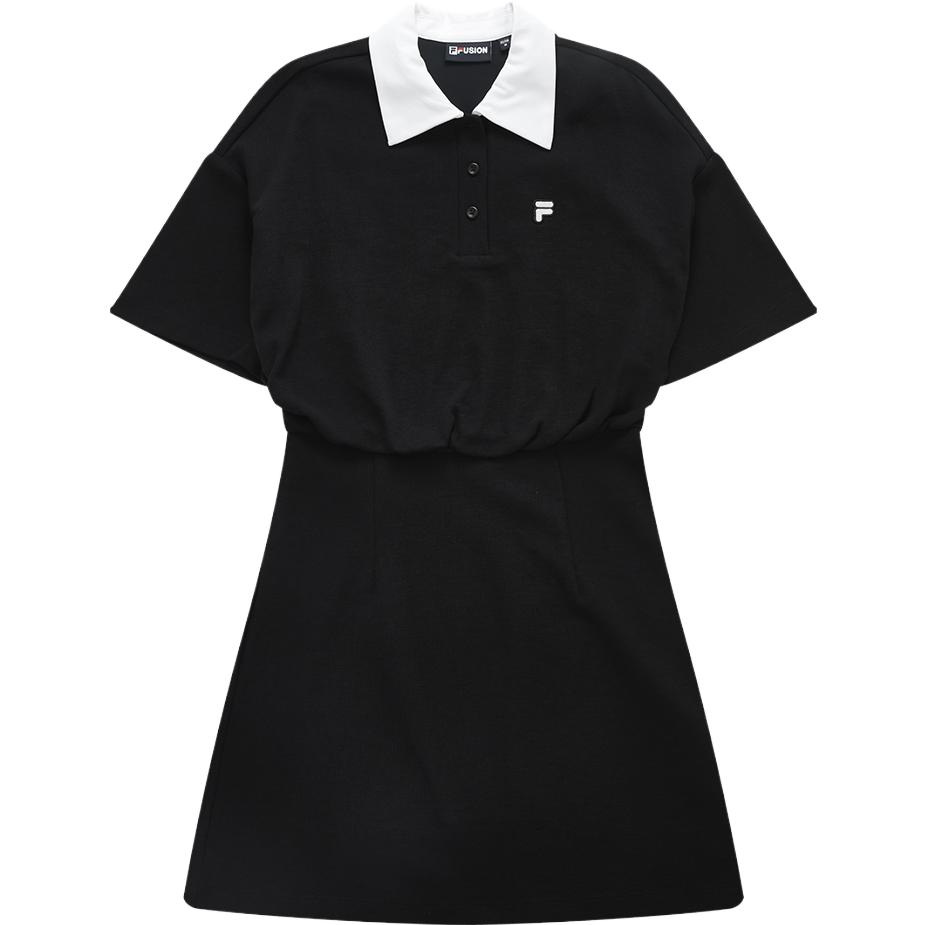 

FILA FUSION Теннисное платье с короткими рукавами для женщин Jet Black