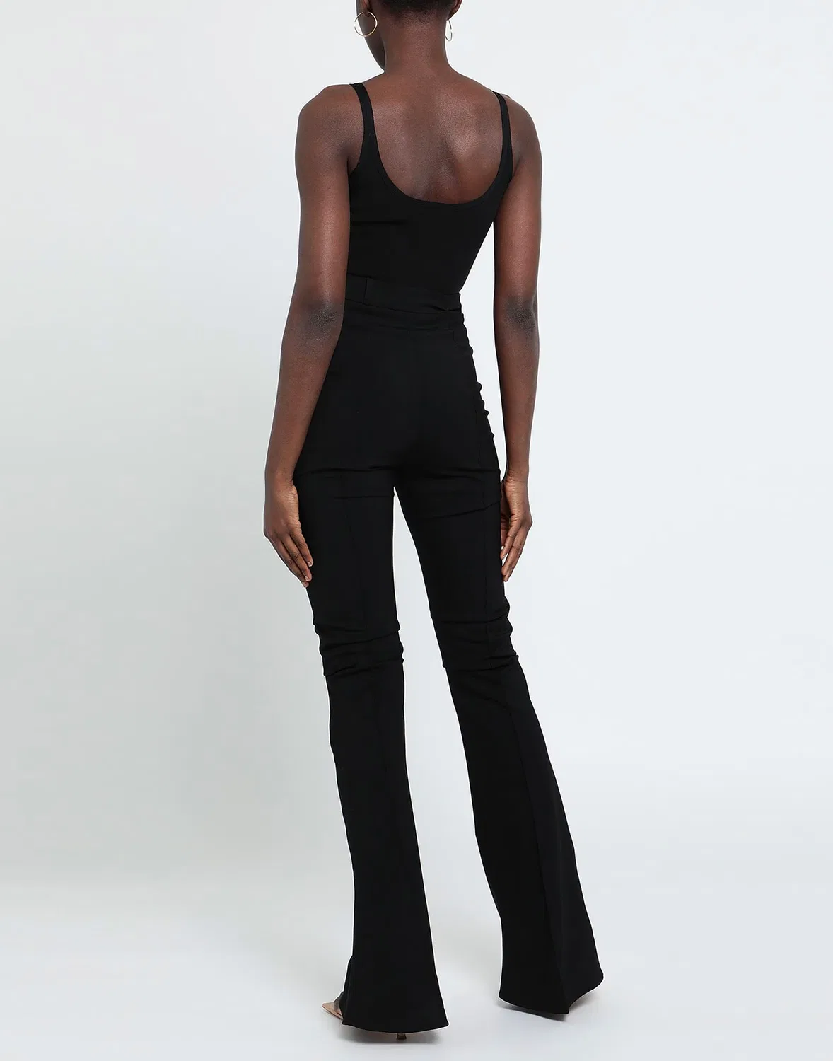 Брюки из шерсти с воланами JACQUEMUS черные — фото 3