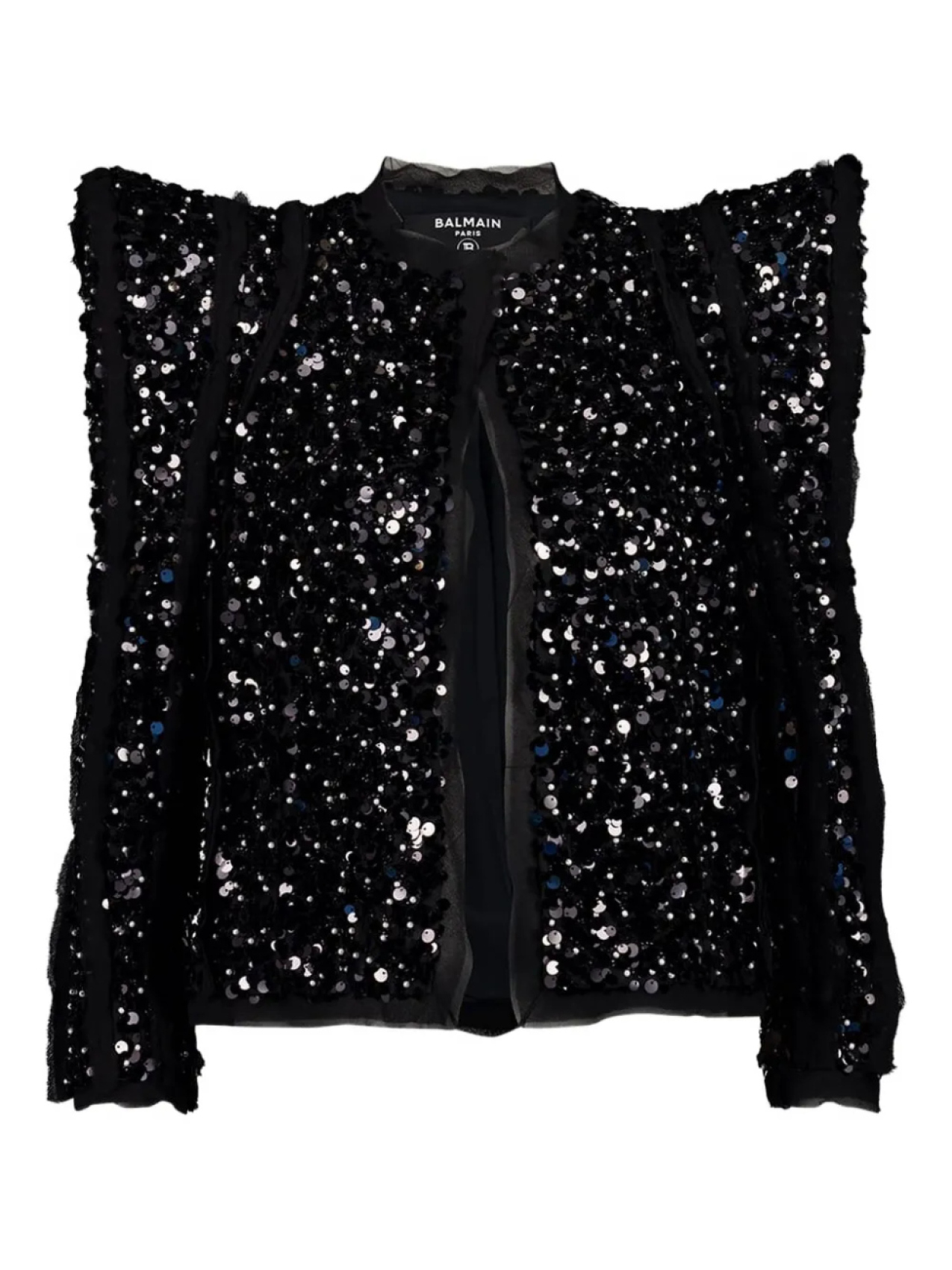 

Куртка Balmain с пайетками, черный