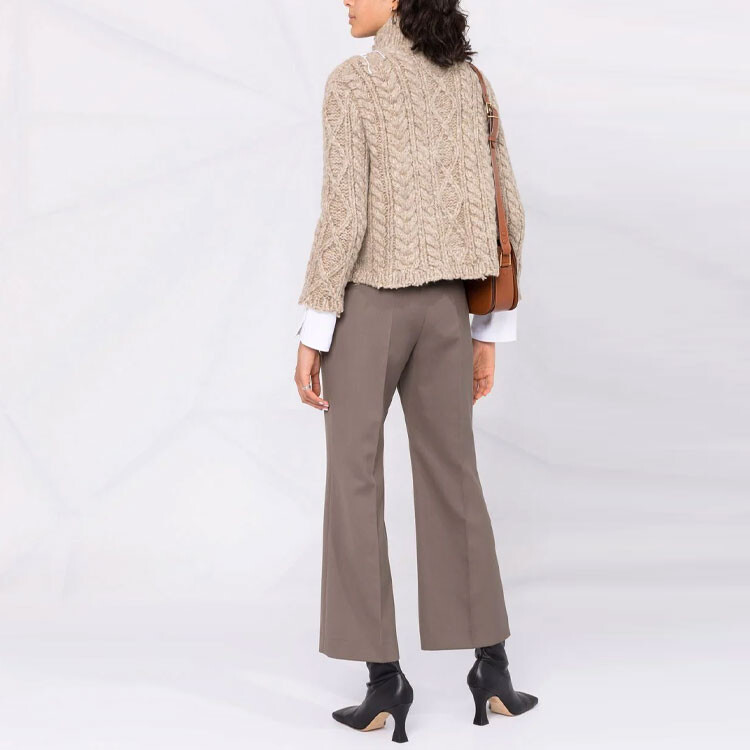 

Кашемировый свитер женский хаки Maison Margiela