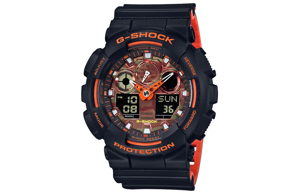 

Мужские часы Casio GA-100BR-1APR серии Liquid Crystal/Analog Dual Display черные