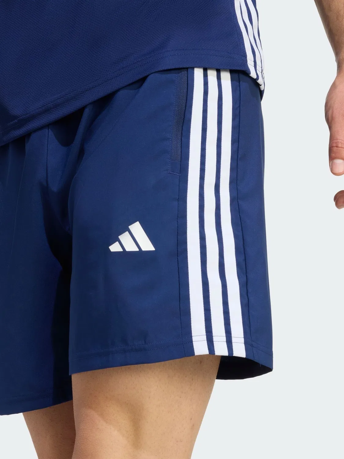Шорты спортивные с технологией Climacool, Workout Essentials adidas, синие — фото 4
