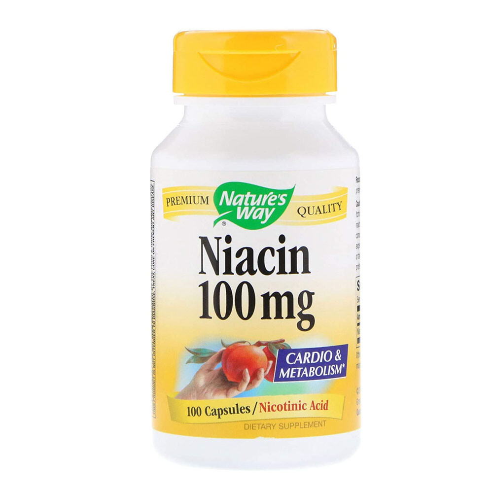 

Ниацин Nature's Way, 100 капсул