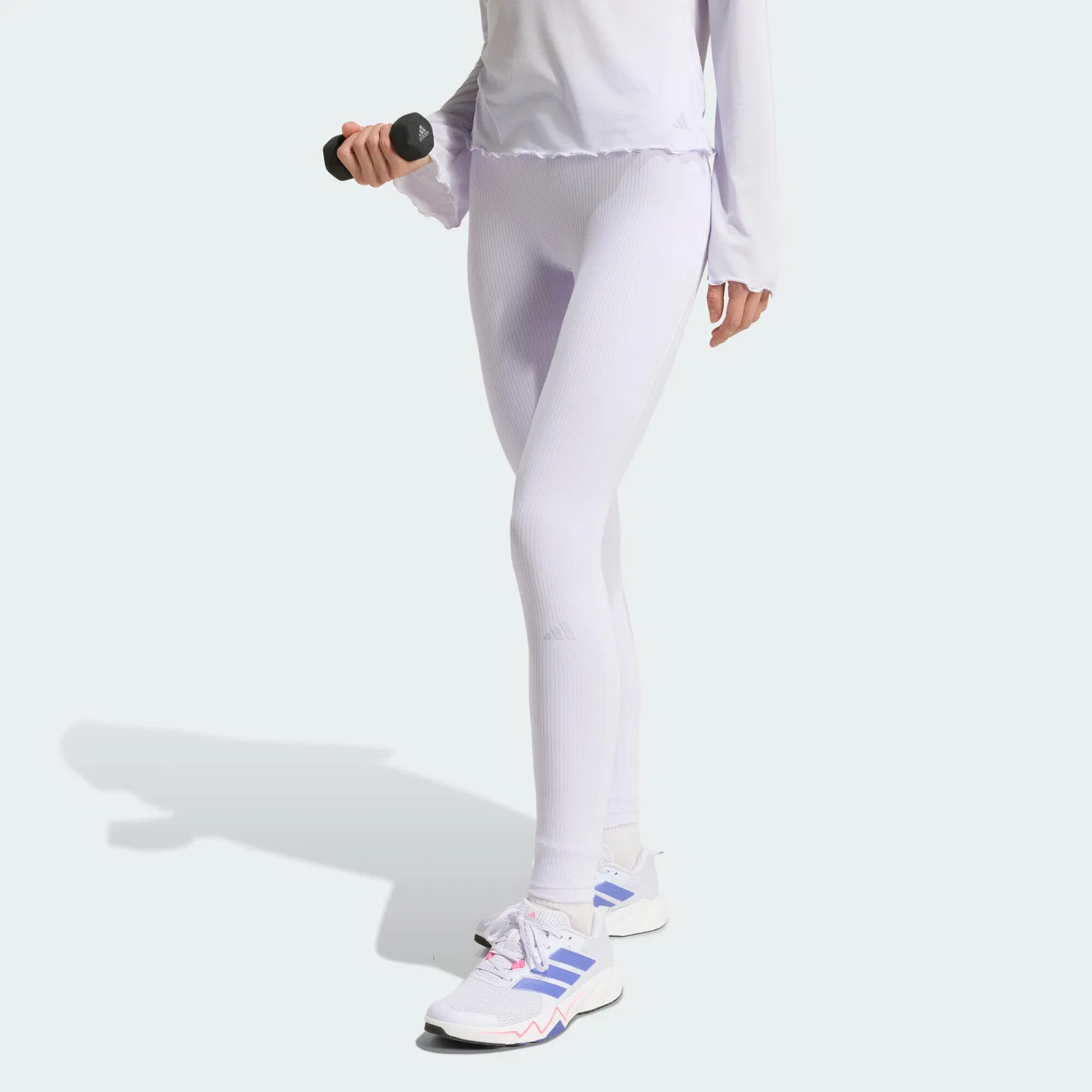 Женские леггинсы с высоким поясом All Me Leggings Adidas, Violett — фото 2