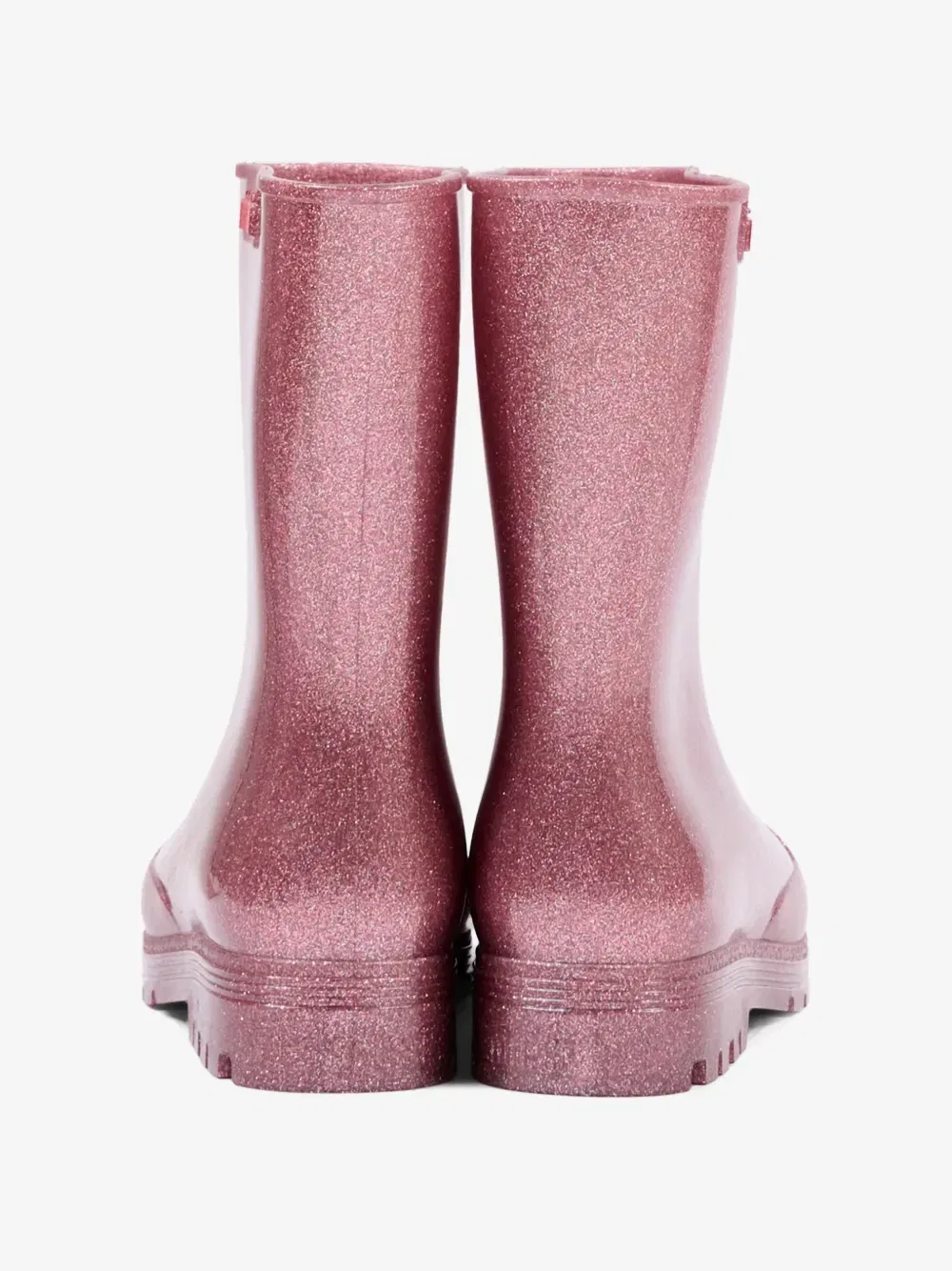 Резиновые сапоги Welly с блестками Mini Melissa, розовый — фото 3