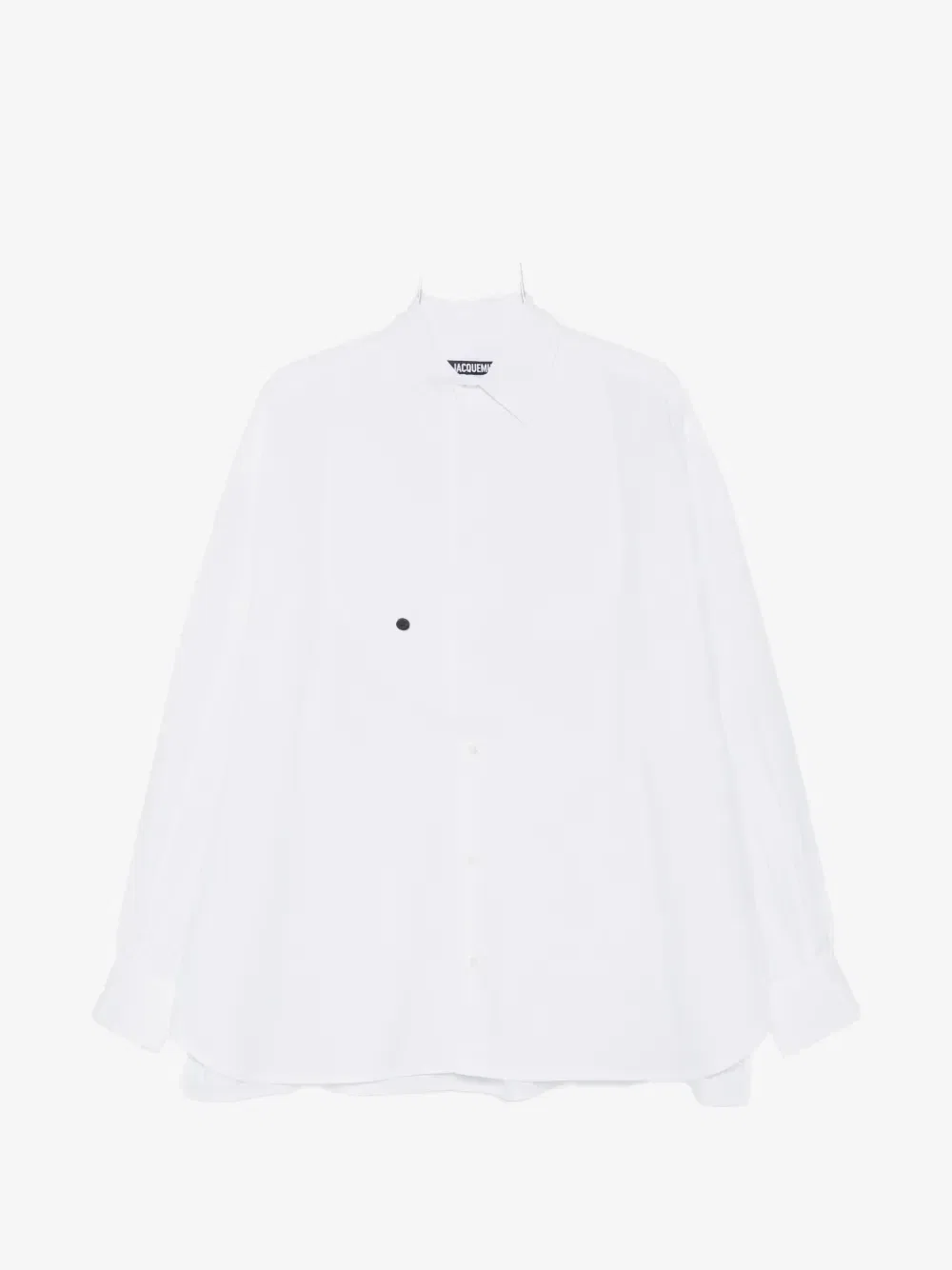 Рубашка с нагрудником La Chemise Poisson JACQUEMUS, белый