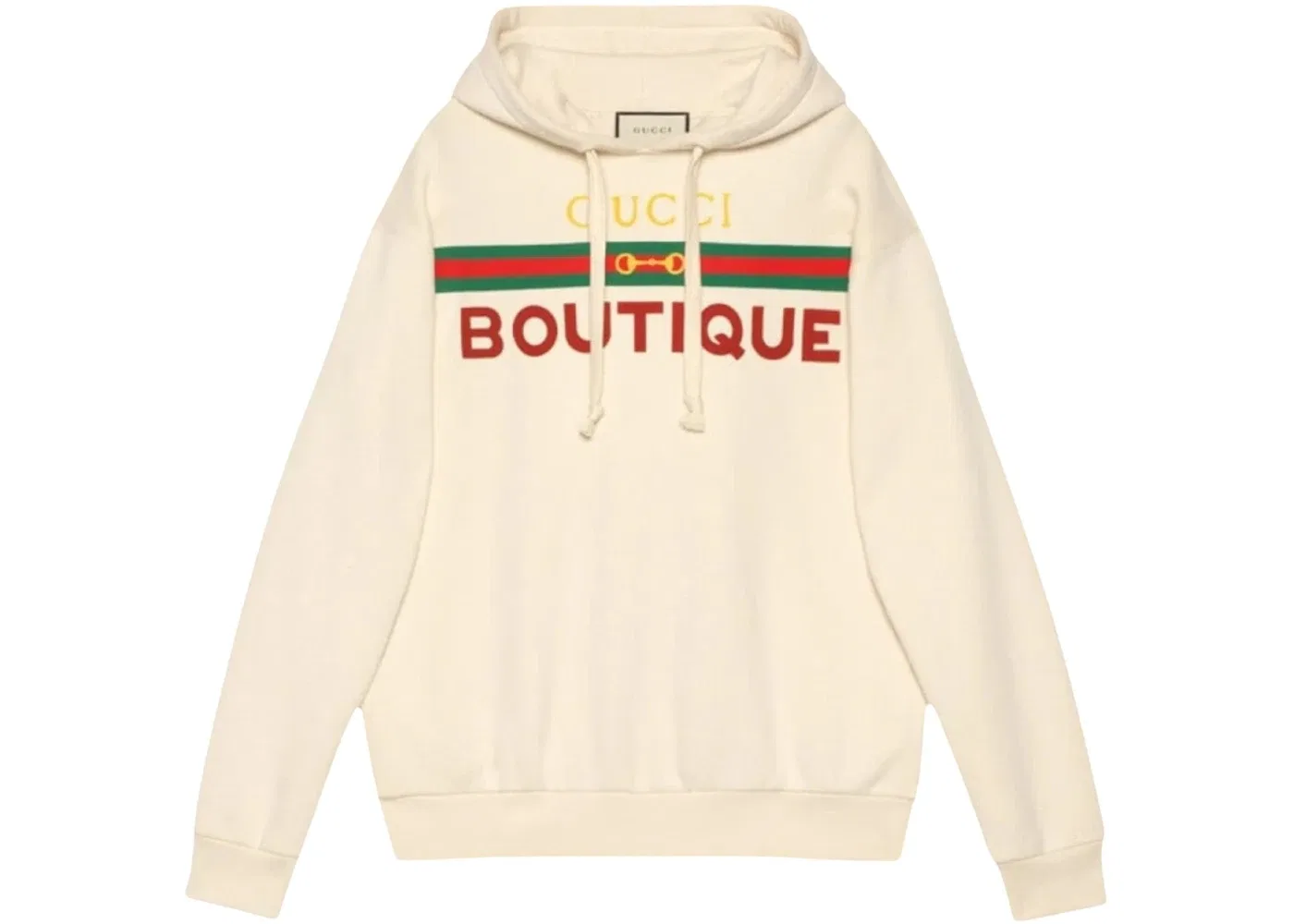 Мужской свитшот с капюшоном с принтом Boutique Print Gucci, Off White