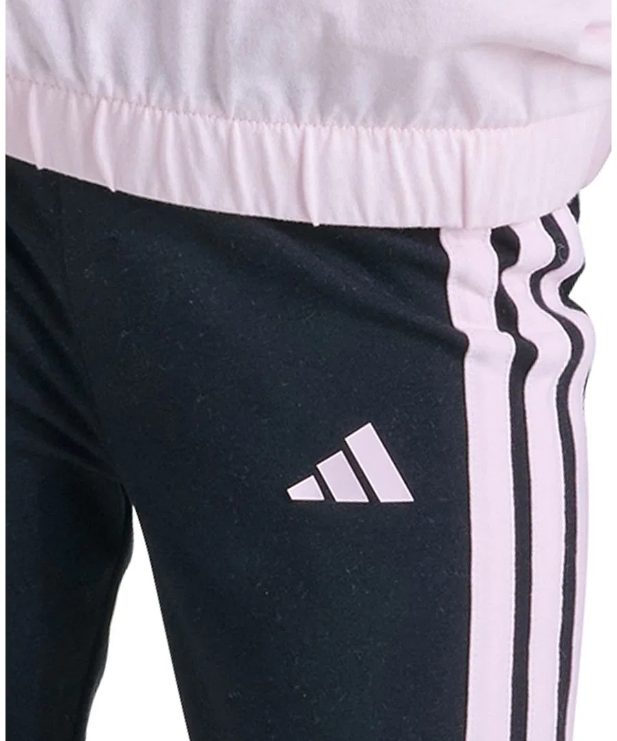 Комплект из свитшота и брюк adidas, с длинным рукавом, с принтом, Distilled Pink/Black — фото 4