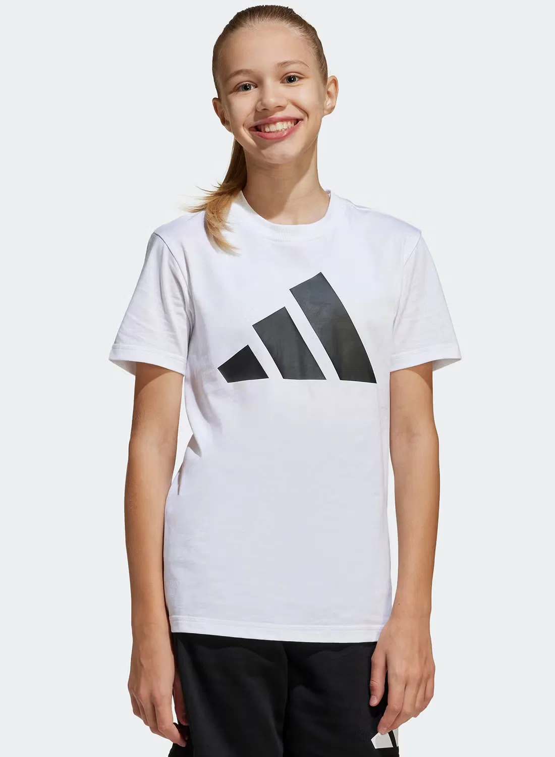 Комплект футболка и шорты хлопковый Youth Essential Adidas, белый