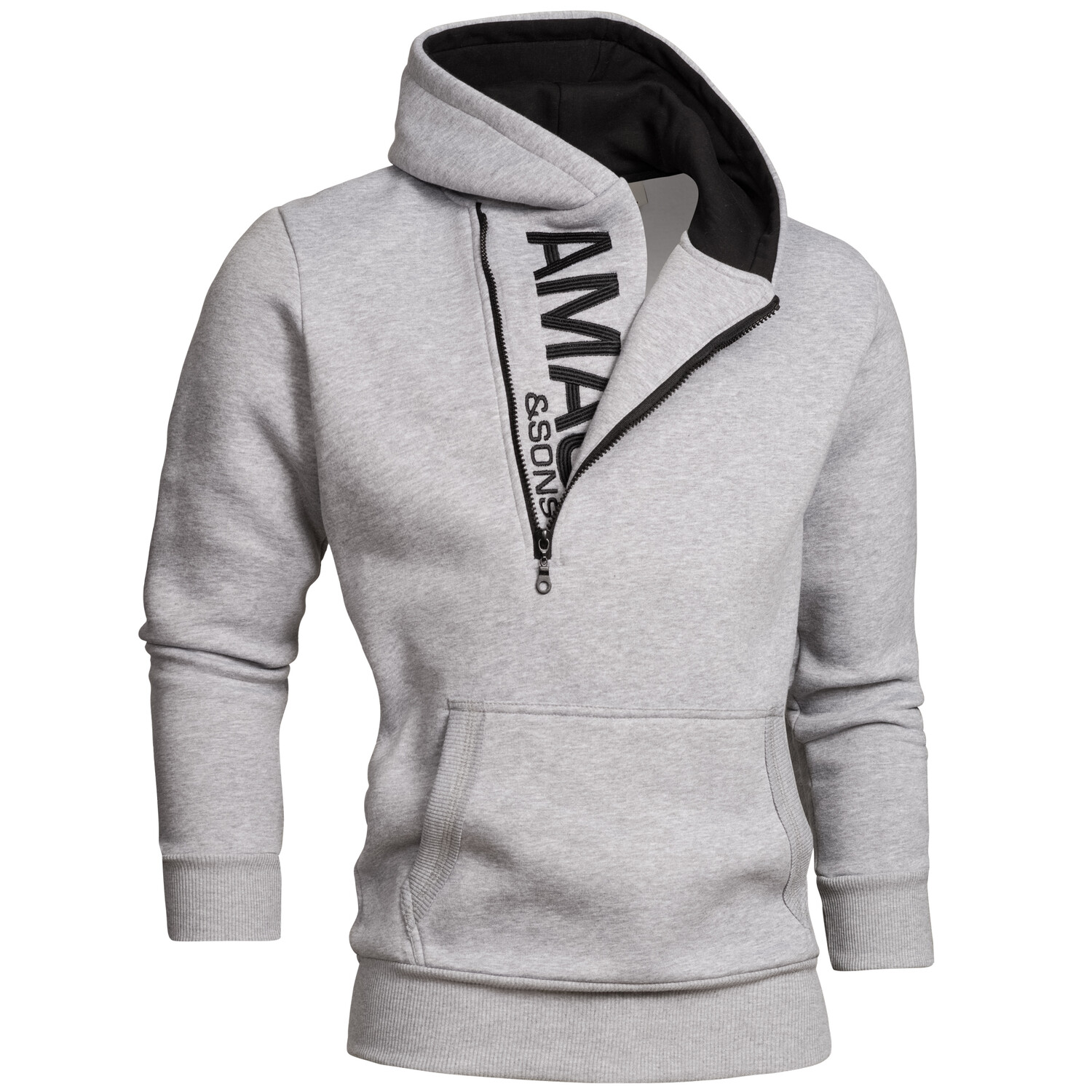 

Толстовка Amaci&Sons Kapuzenpullover HUNTSVILLE, светло-серый/черный