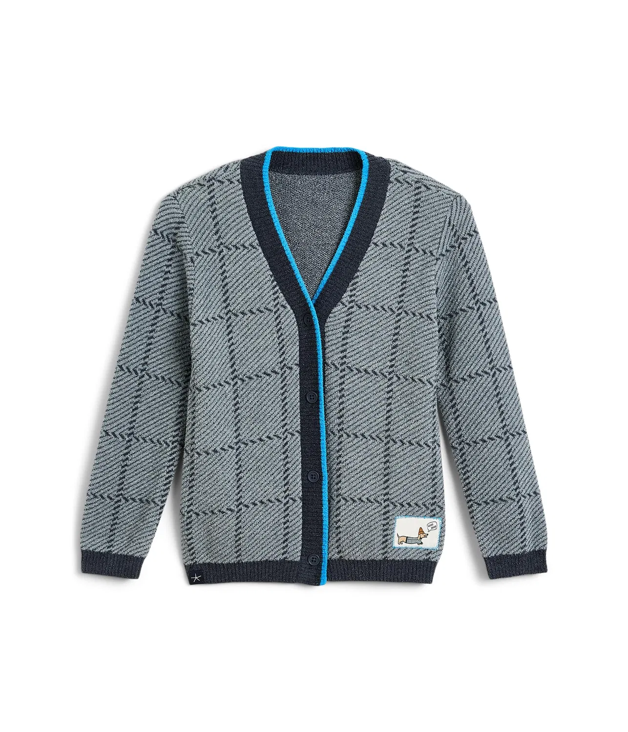 Кардиган Cozychic Ultra Lite в клетку (для малышей) Barefoot Dreams Kids, Indigo Multi