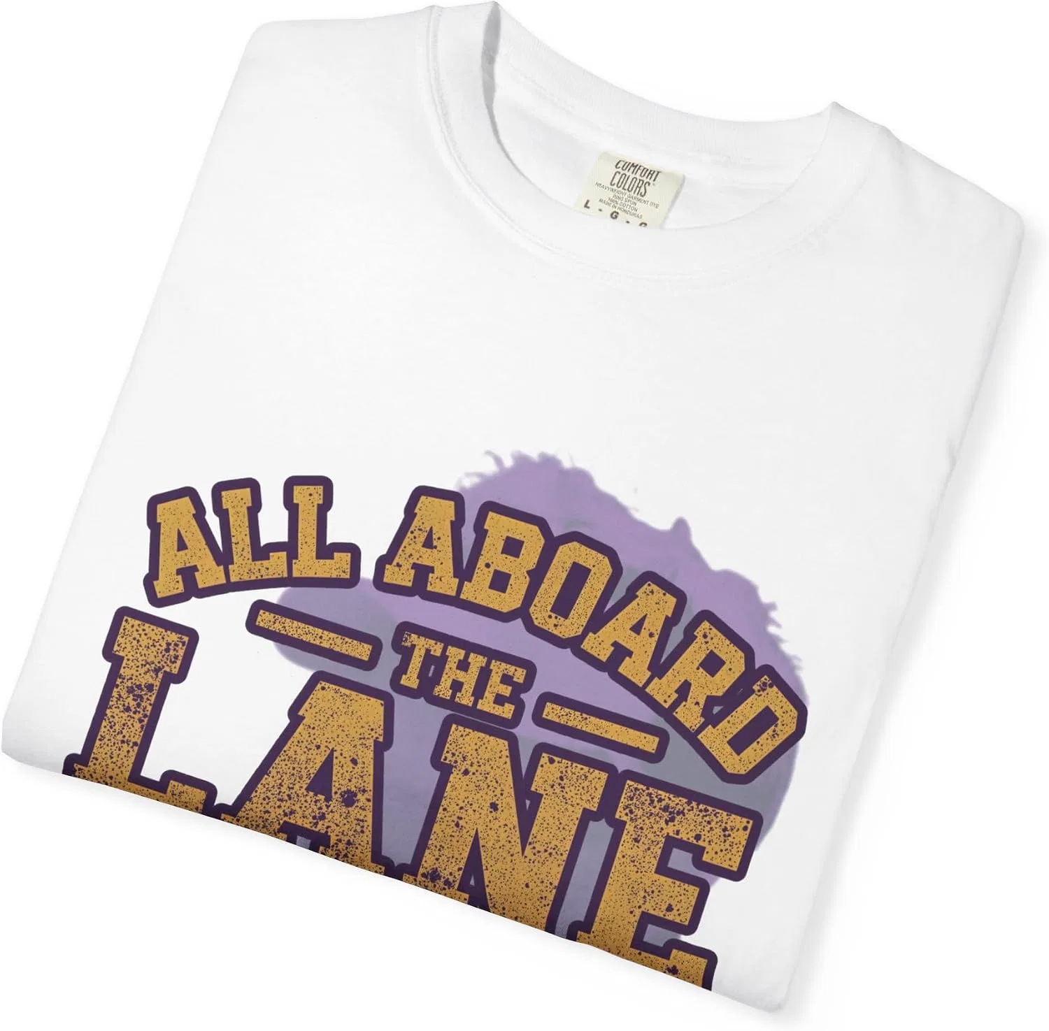 Женская футболка с принтом All Aboard The Lane Train, белый — фото 4