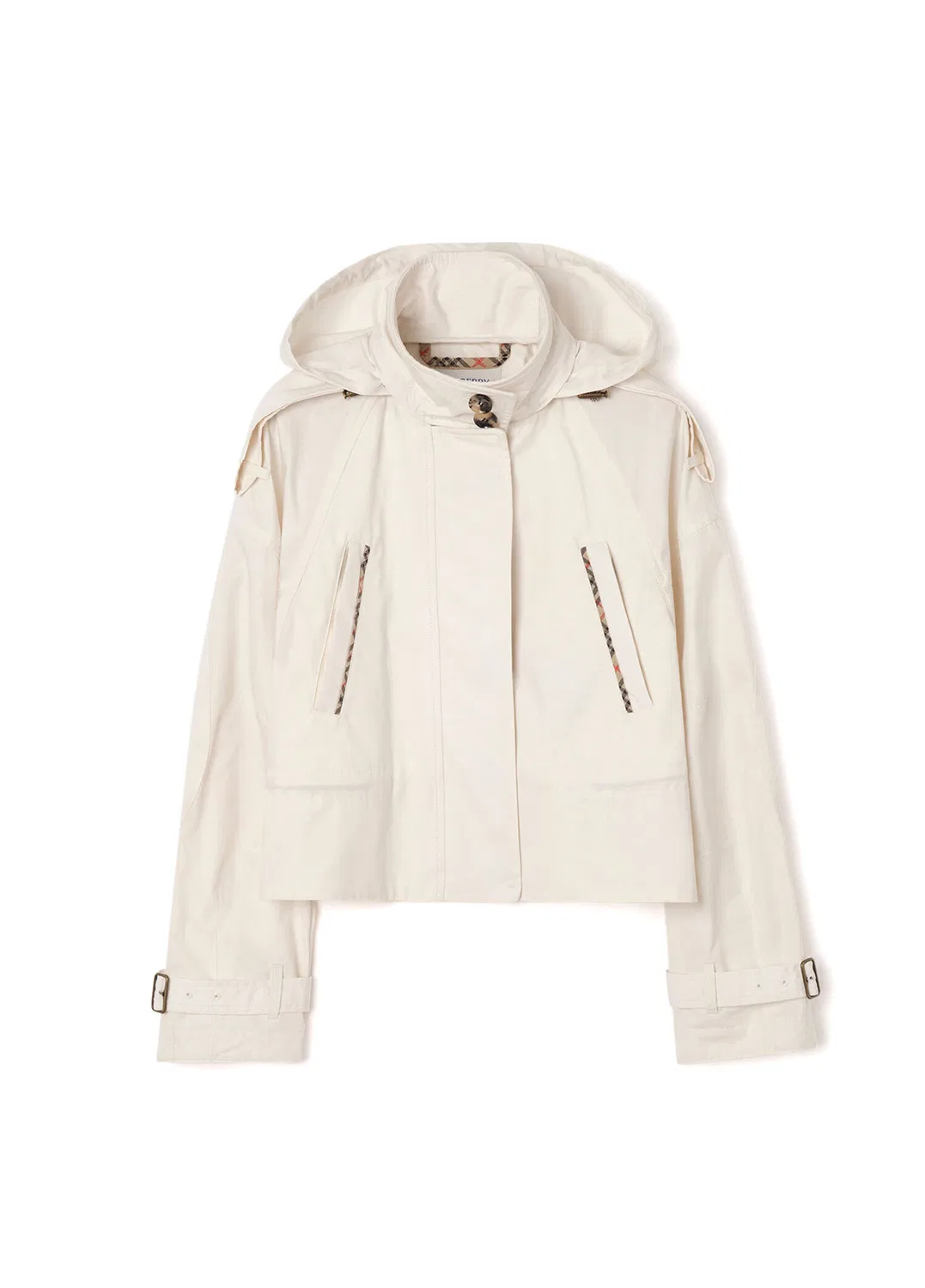 Куртка Burberry Cropped Ladymoor, white