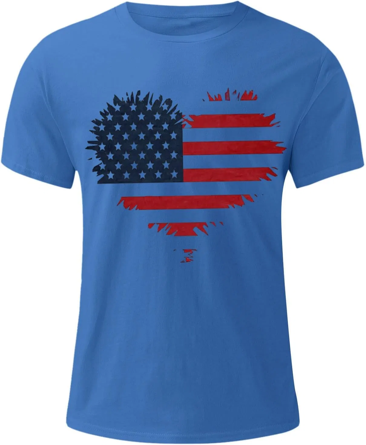 Мужская футболка с американским флагом Graphic Tees, Blue — фото 4