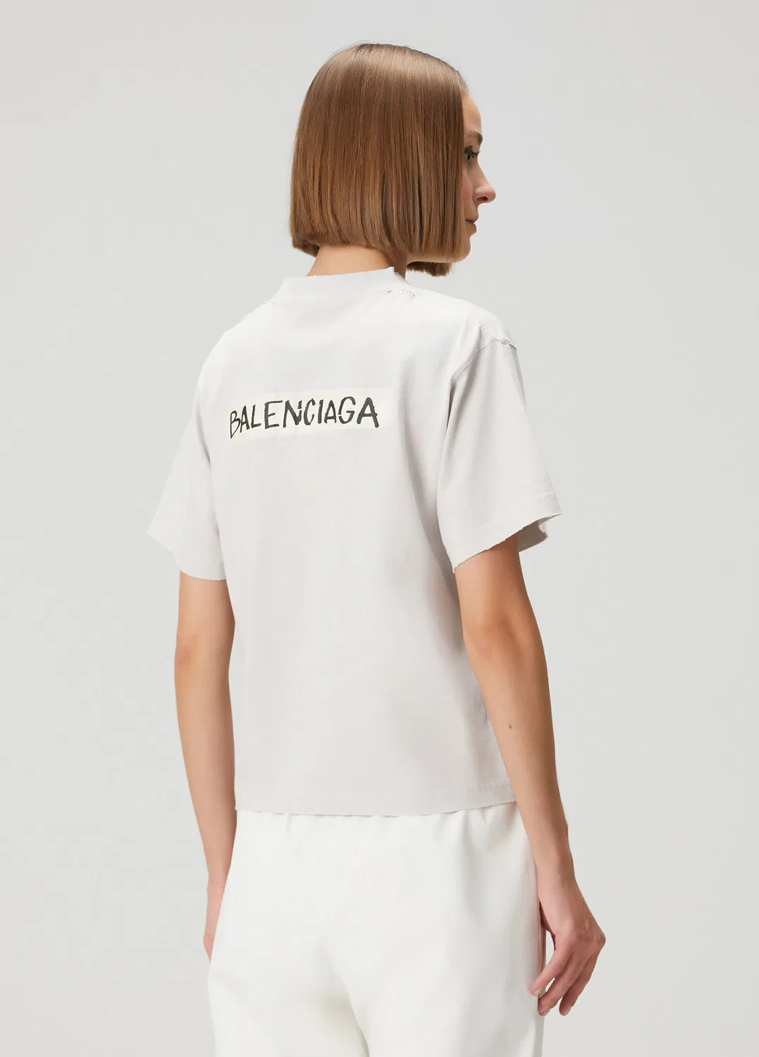Футболка Balenciaga, белый — фото 4