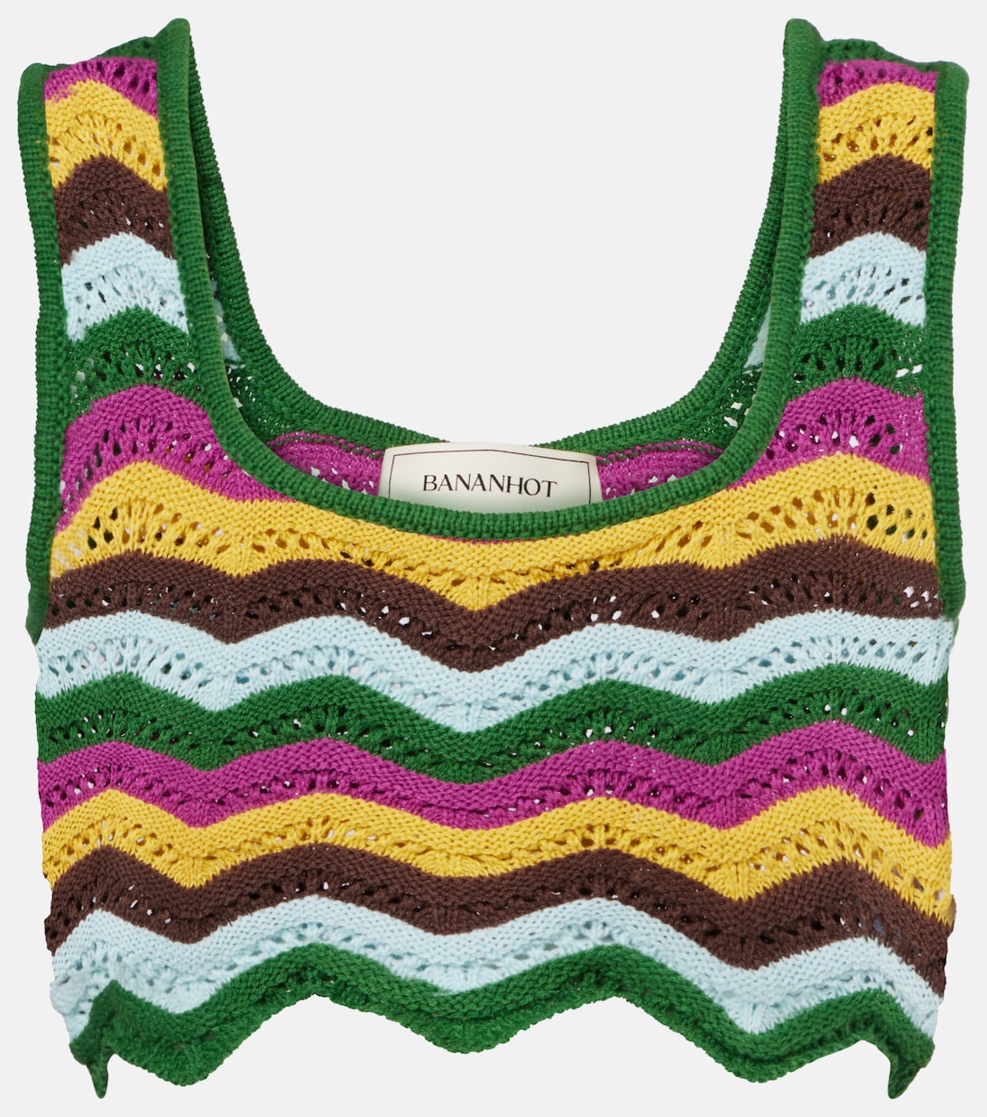 

Ким вязаный топ из хлопковой смеси Bananhot, Fancy Stripes