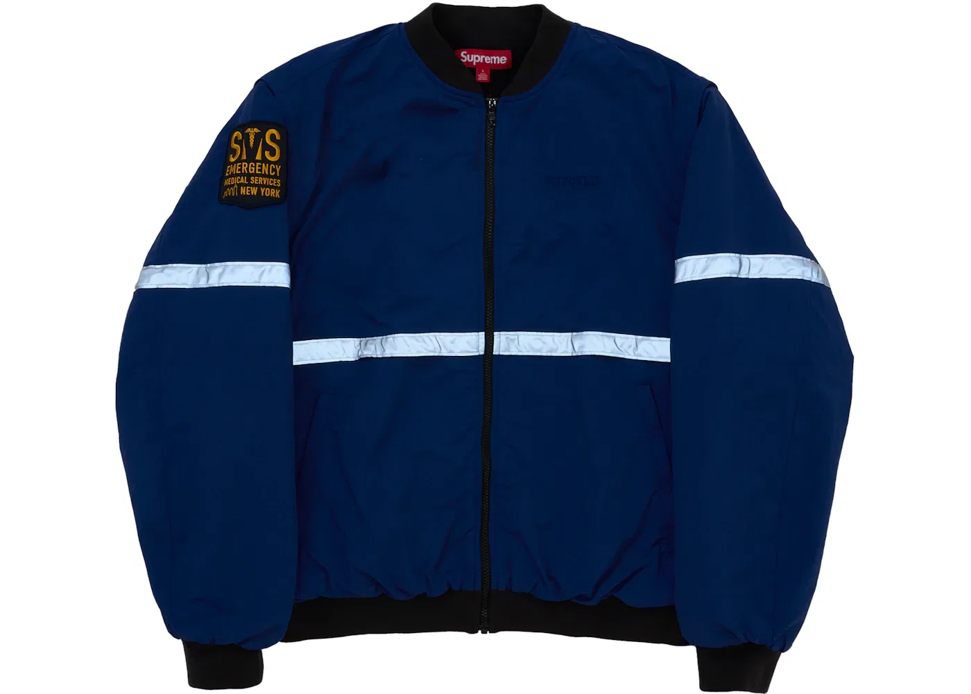 Мужская куртка с отстегивающимися рукавами и светоотражающей полосой Jacket Supreme, Navy — фото 4