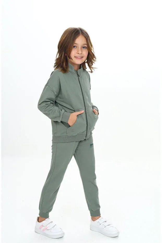 Детский комплект для девочек с принтом Cool Style Printed Toontoy, Green — фото 4