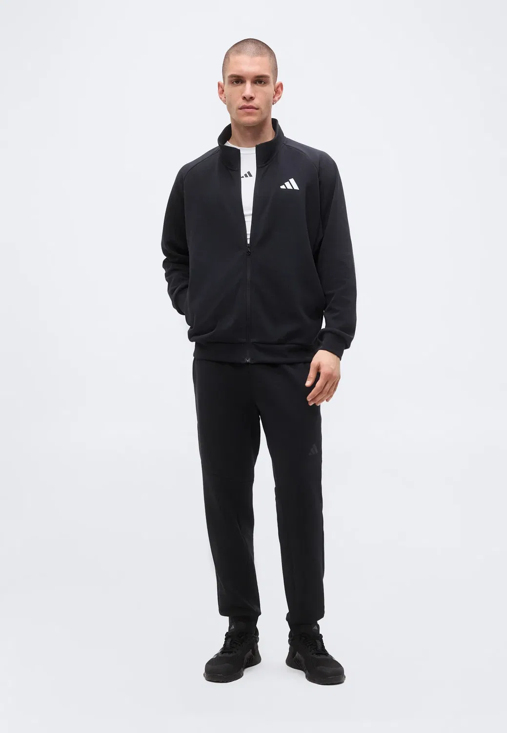Накидка - тренировочная куртка Adidas Performance, Black — фото 2