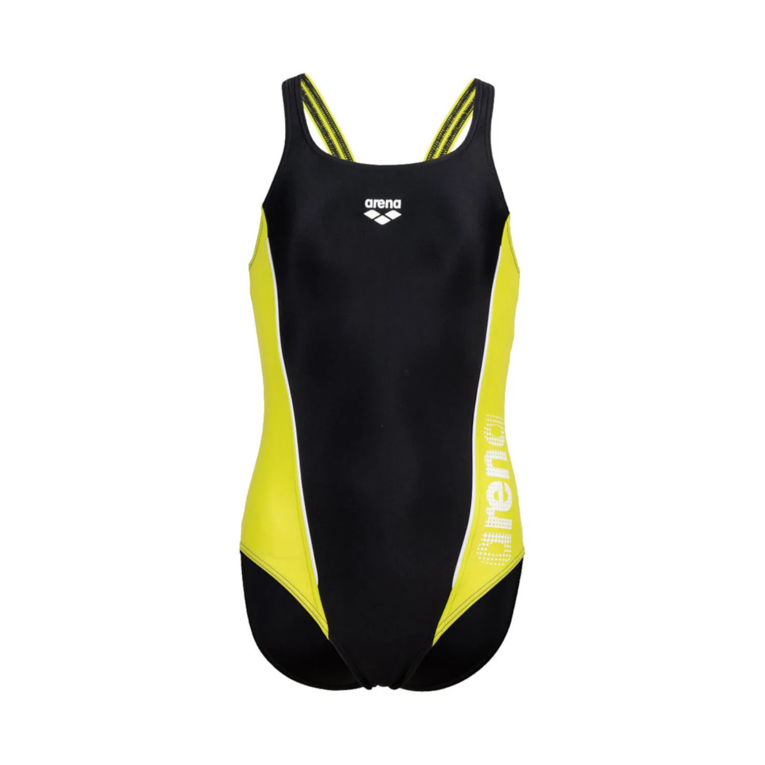 Детский купальник для девочек с открытой спиной Thrice Jr Swim Pro Back One Piece Arena, Schwarz Grun — фото 3