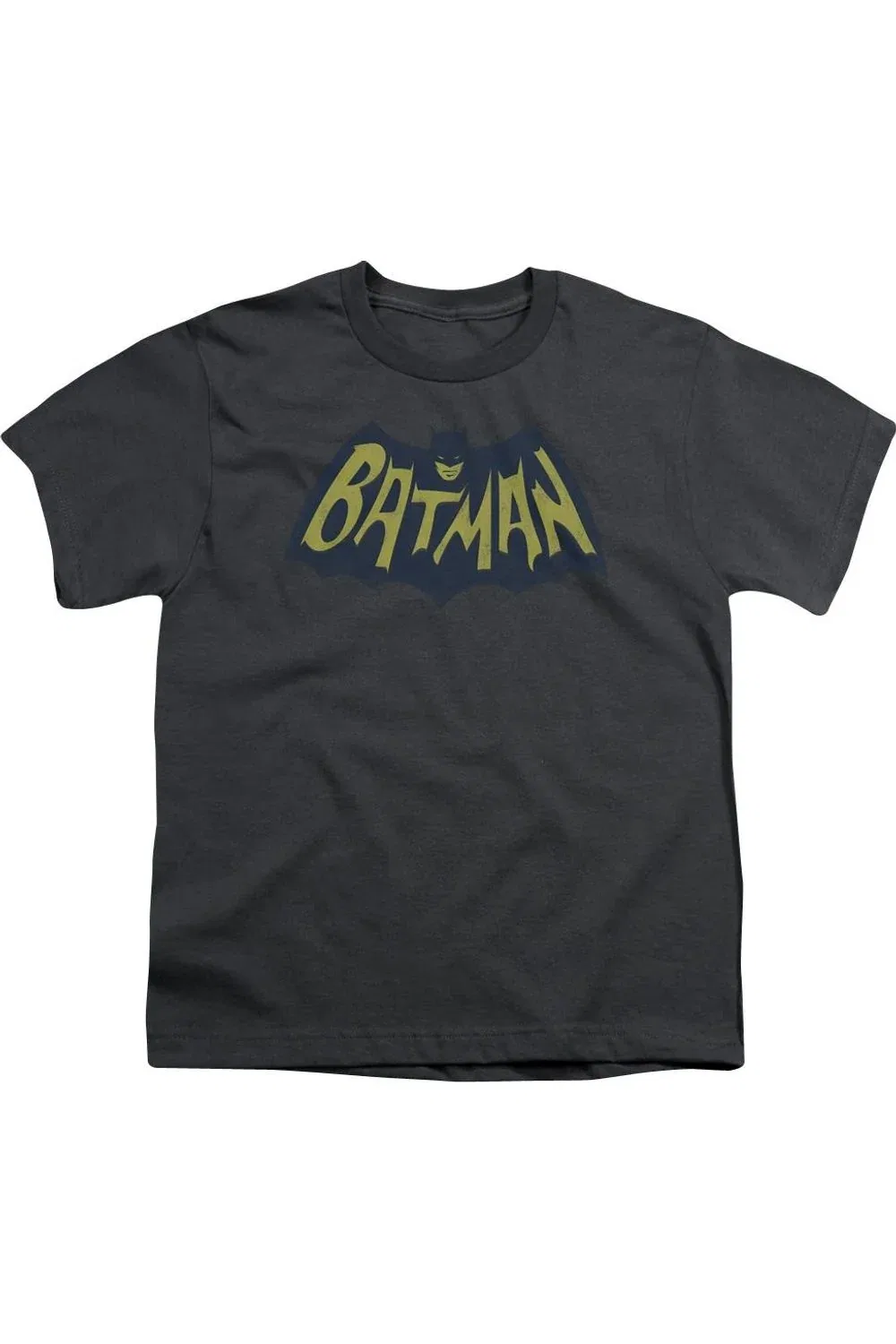 Детская футболка для мальчиков с принтом Batman Show Bat Logo Gildan, Charcoal
