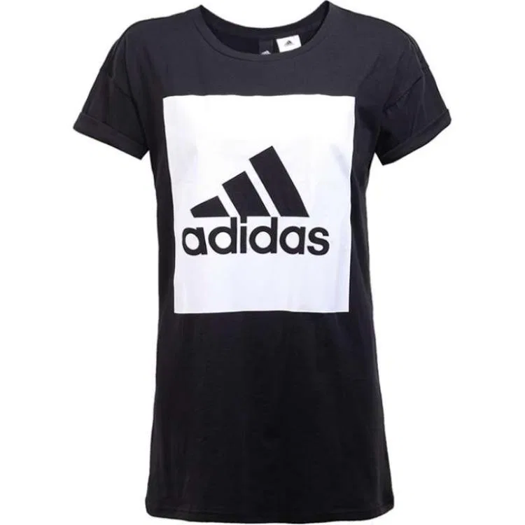 Женская футболка с опущенным плечом Adidas, Black