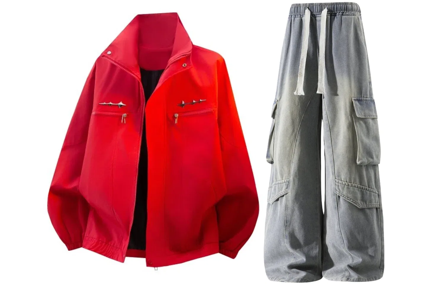 Детский спортивный комплект с воротником-стойкой Red Top+Yellow Mud Pants GWAF, Красный/Желтый