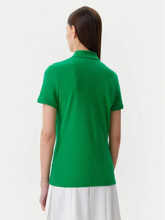 Поло Lacoste slim fit, зеленое — фото 3